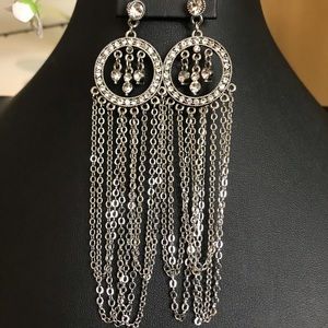 80’s crystal embellished earrings